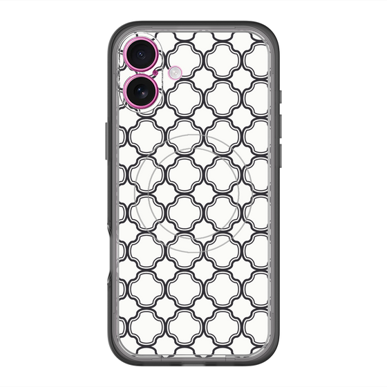 スリムプロテクションプレミアムケース with MagSafe［ Moroccan3 - Black ］