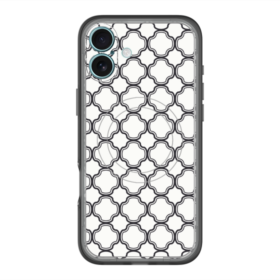 スリムプロテクションプレミアムケース with MagSafe［ Moroccan3 - Black ］