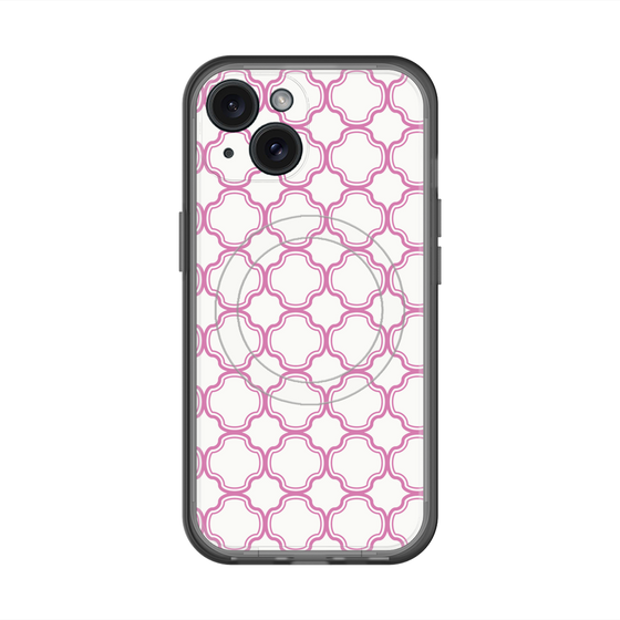 スリムプロテクションプレミアムケース with MagSafe［ Moroccan3 - Pink ］