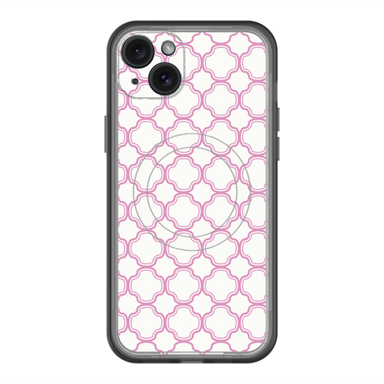 スリムプロテクションプレミアムケース with MagSafe［ Moroccan3 - Pink ］