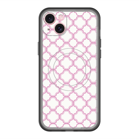 スリムプロテクションプレミアムケース with MagSafe［ Moroccan3 - Pink ］