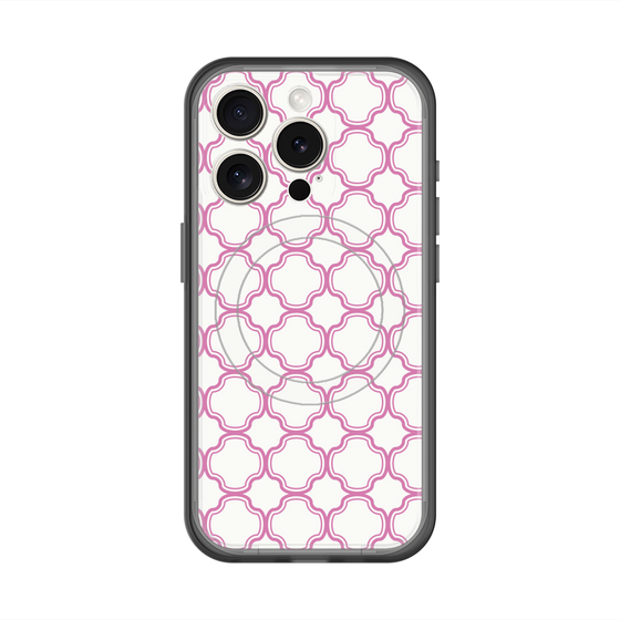 スリムプロテクションプレミアムケース with MagSafe［ Moroccan3 - Pink ］