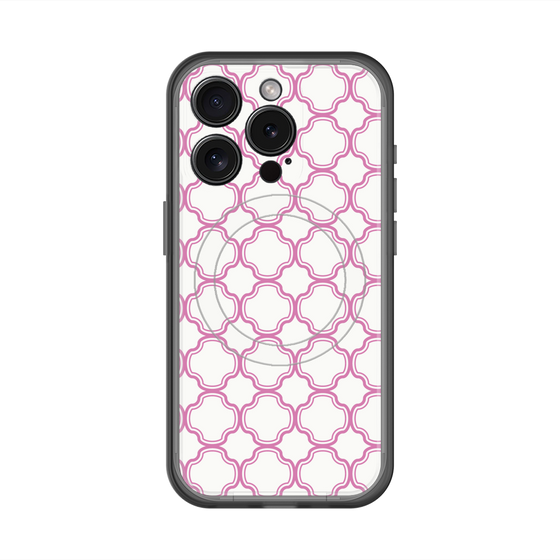 スリムプロテクションプレミアムケース with MagSafe［ Moroccan3 - Pink ］