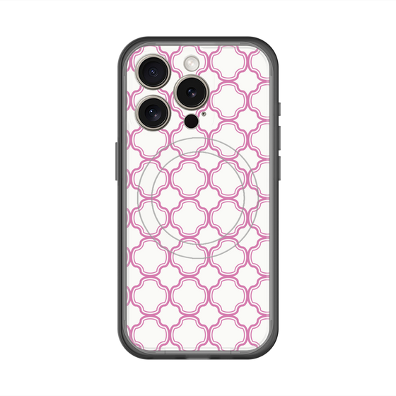 スリムプロテクションプレミアムケース with MagSafe［ Moroccan3 - Pink ］