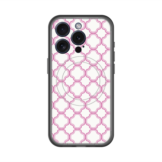 スリムプロテクションプレミアムケース with MagSafe［ Moroccan3 - Pink ］