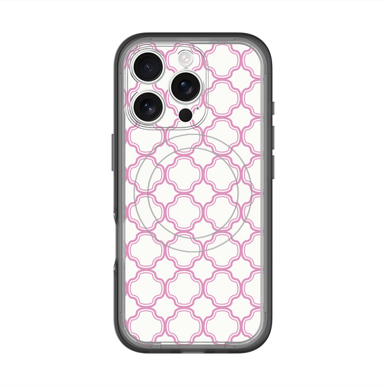 スリムプロテクションプレミアムケース with MagSafe［ Moroccan3 - Pink ］