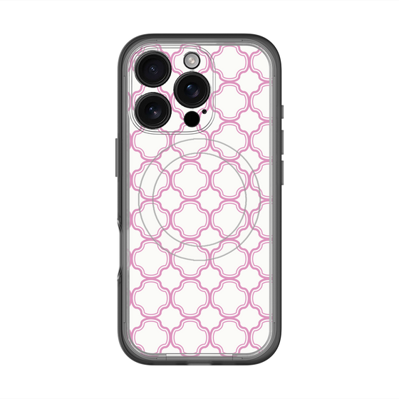 スリムプロテクションプレミアムケース with MagSafe［ Moroccan3 - Pink ］