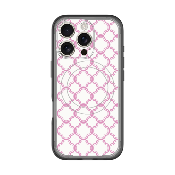 スリムプロテクションプレミアムケース with MagSafe［ Moroccan3 - Pink ］