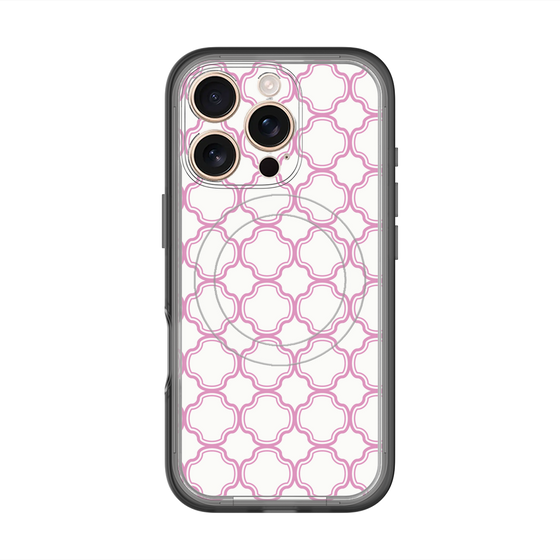 スリムプロテクションプレミアムケース with MagSafe［ Moroccan3 - Pink ］