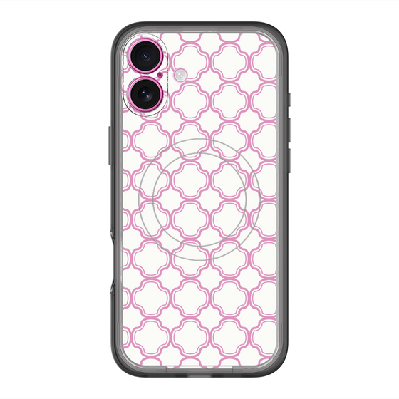 スリムプロテクションプレミアムケース with MagSafe［ Moroccan3 - Pink ］