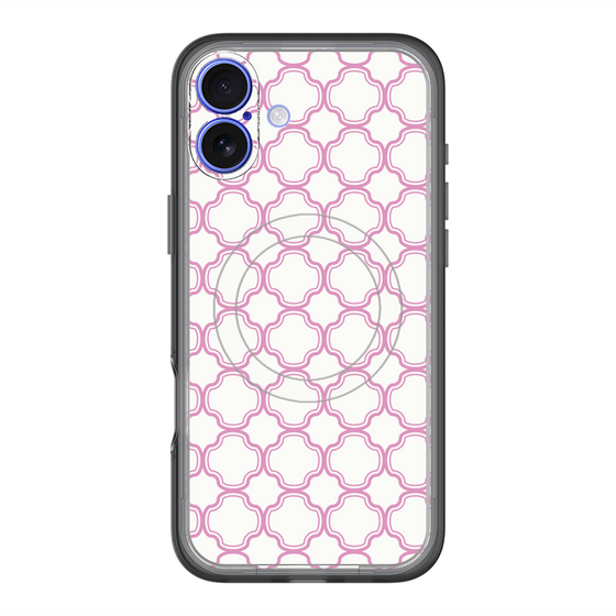 スリムプロテクションプレミアムケース with MagSafe［ Moroccan3 - Pink ］