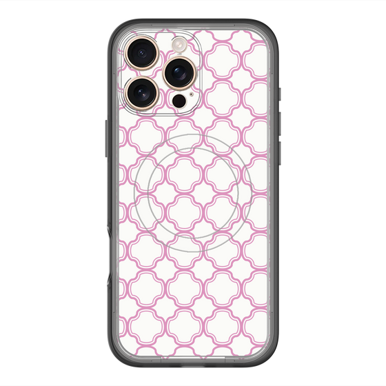 スリムプロテクションプレミアムケース with MagSafe［ Moroccan3 - Pink ］