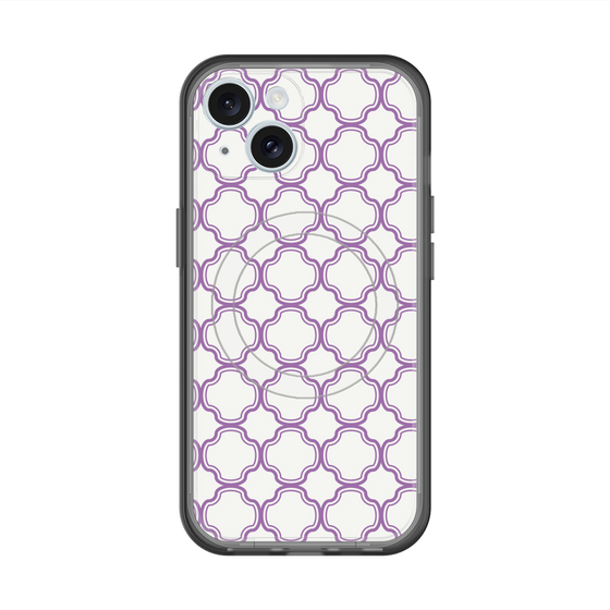 スリムプロテクションプレミアムケース with MagSafe［ Moroccan3 - Purple ］