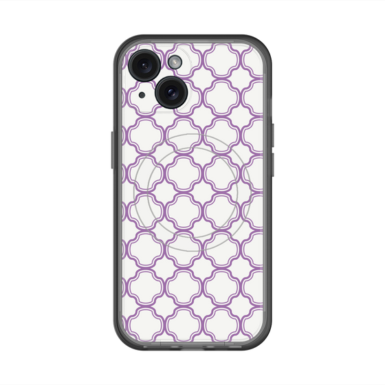 スリムプロテクションプレミアムケース with MagSafe［ Moroccan3 - Purple ］