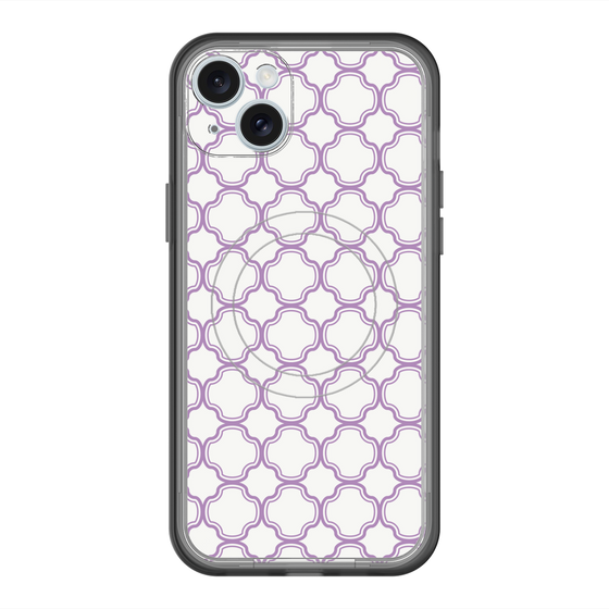 スリムプロテクションプレミアムケース with MagSafe［ Moroccan3 - Purple ］