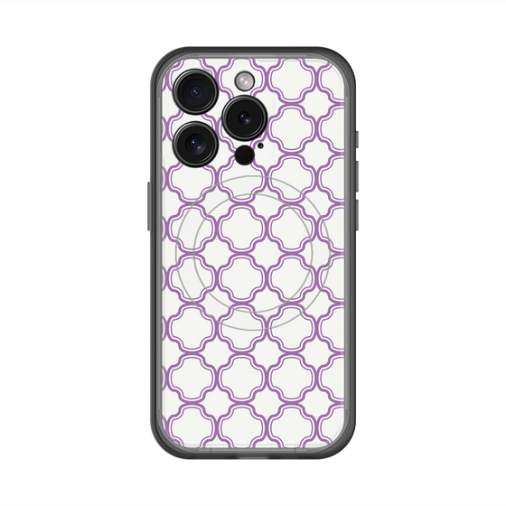 スリムプロテクションプレミアムケース with MagSafe［ Moroccan3 - Purple ］