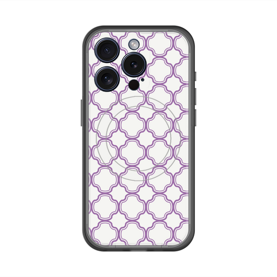 スリムプロテクションプレミアムケース with MagSafe［ Moroccan3 - Purple ］