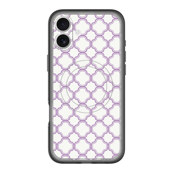 スリムプロテクションプレミアムケース with MagSafe［ Moroccan3 - Purple ］