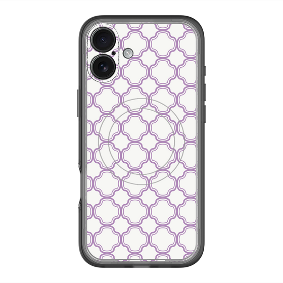 スリムプロテクションプレミアムケース with MagSafe［ Moroccan3 - Purple ］