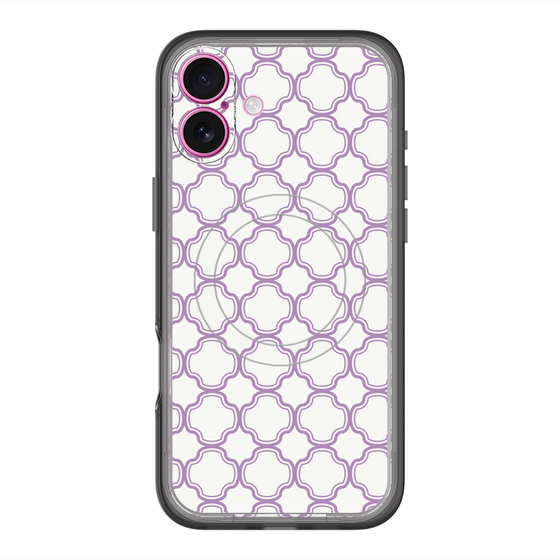 スリムプロテクションプレミアムケース with MagSafe［ Moroccan3 - Purple ］