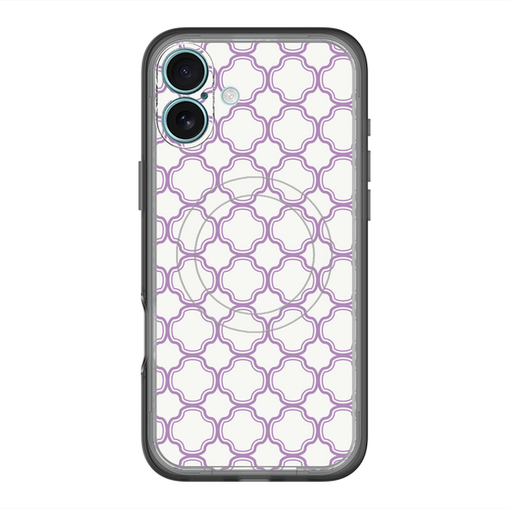 スリムプロテクションプレミアムケース with MagSafe［ Moroccan3 - Purple ］