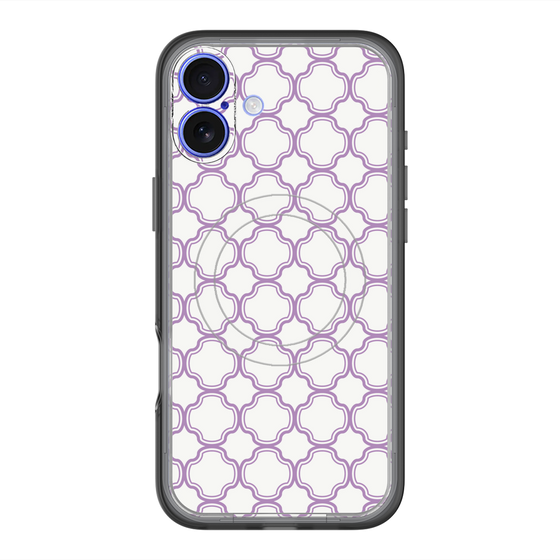 スリムプロテクションプレミアムケース with MagSafe［ Moroccan3 - Purple ］