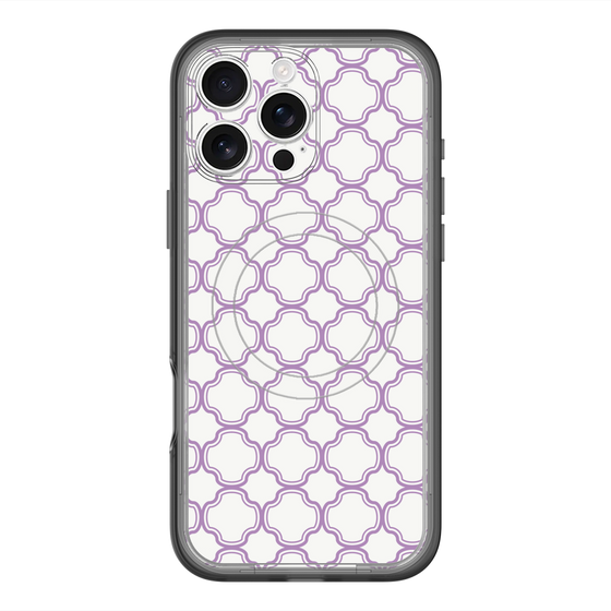 スリムプロテクションプレミアムケース with MagSafe［ Moroccan3 - Purple ］