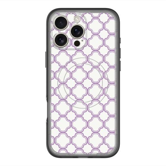 スリムプロテクションプレミアムケース with MagSafe［ Moroccan3 - Purple ］
