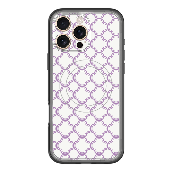 スリムプロテクションプレミアムケース with MagSafe［ Moroccan3 - Purple ］