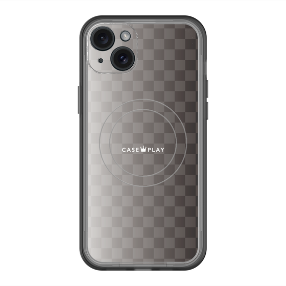 スリムプロテクションプレミアムケース with MagSafe［ CASEPLAY Check - Black ］