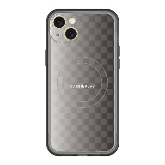 スリムプロテクションプレミアムケース with MagSafe［ CASEPLAY Check - Black ］