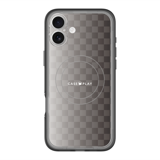 スリムプロテクションプレミアムケース with MagSafe［ CASEPLAY Check - Black ］