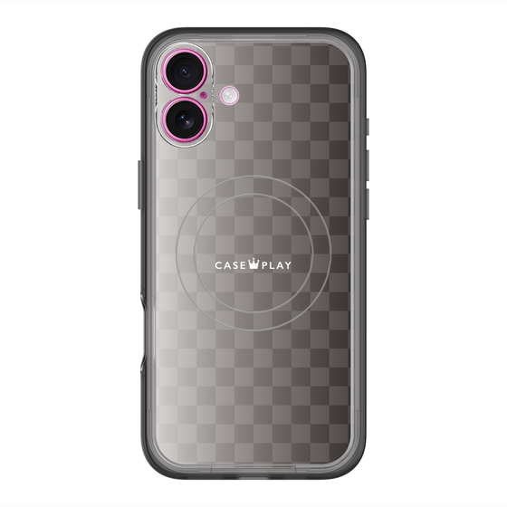 スリムプロテクションプレミアムケース with MagSafe［ CASEPLAY Check - Black ］