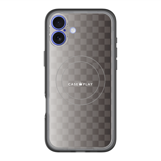 スリムプロテクションプレミアムケース with MagSafe［ CASEPLAY Check - Black ］