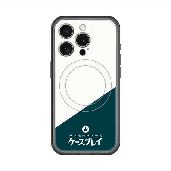 スリムプロテクションプレミアムケース with MagSafe［ CASEPLAY Retro - Green ］
