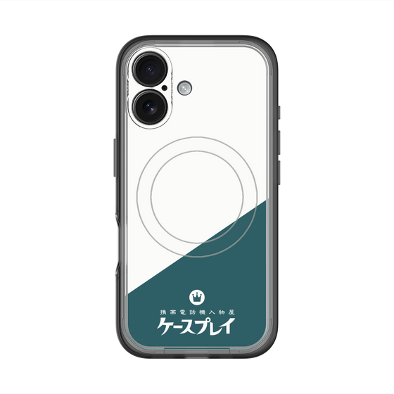スリムプロテクションプレミアムケース with MagSafe［ CASEPLAY Retro - Green ］