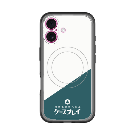 スリムプロテクションプレミアムケース with MagSafe［ CASEPLAY Retro - Green ］