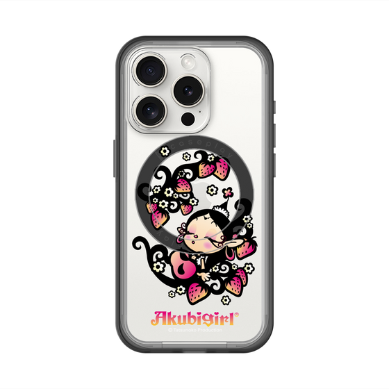 スリムプロテクションプレミアムケース with MagSafe［ アクビガール - ストロベリー ］