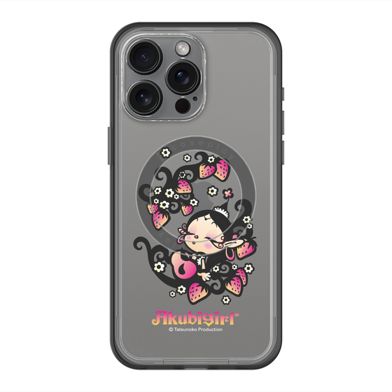 スリムプロテクションプレミアムケース with MagSafe［ アクビガール - ストロベリー ］