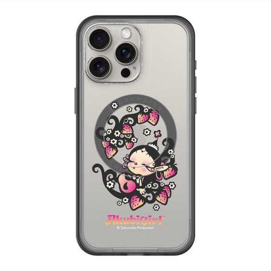 スリムプロテクションプレミアムケース with MagSafe［ アクビガール - ストロベリー ］