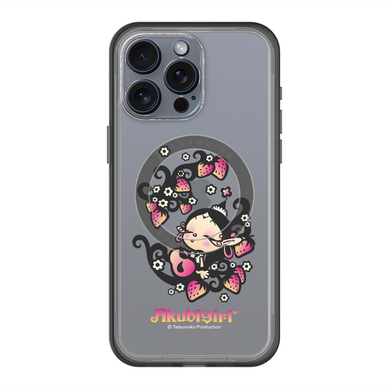 スリムプロテクションプレミアムケース with MagSafe［ アクビガール - ストロベリー ］