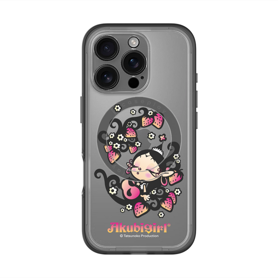 スリムプロテクションプレミアムケース with MagSafe［ アクビガール - ストロベリー ］