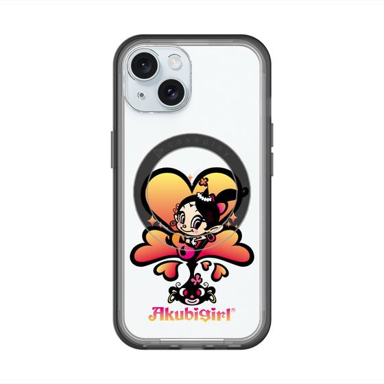 スリムプロテクションプレミアムケース with MagSafe［ アクビガール - ハート ］