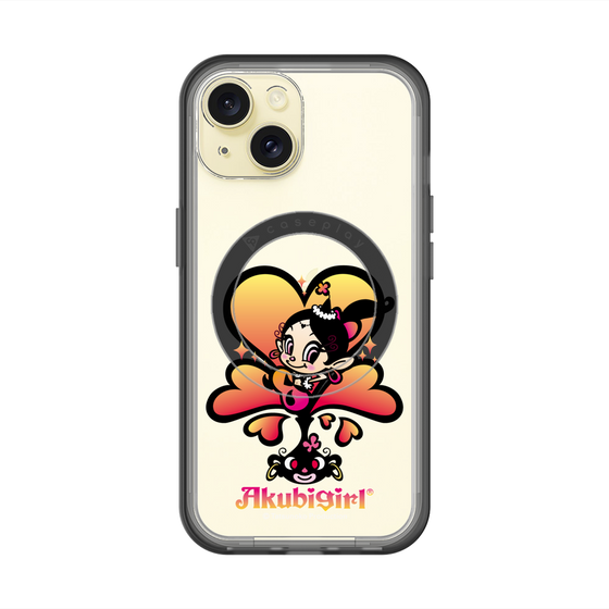 スリムプロテクションプレミアムケース with MagSafe［ アクビガール - ハート ］