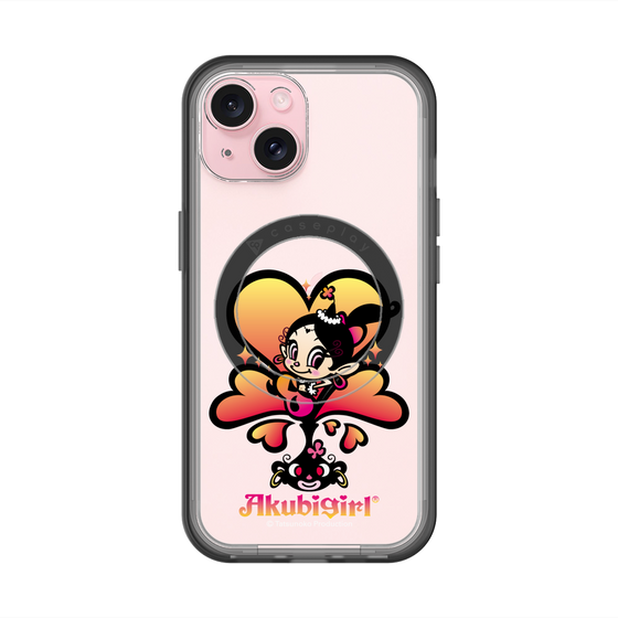 スリムプロテクションプレミアムケース with MagSafe［ アクビガール - ハート ］