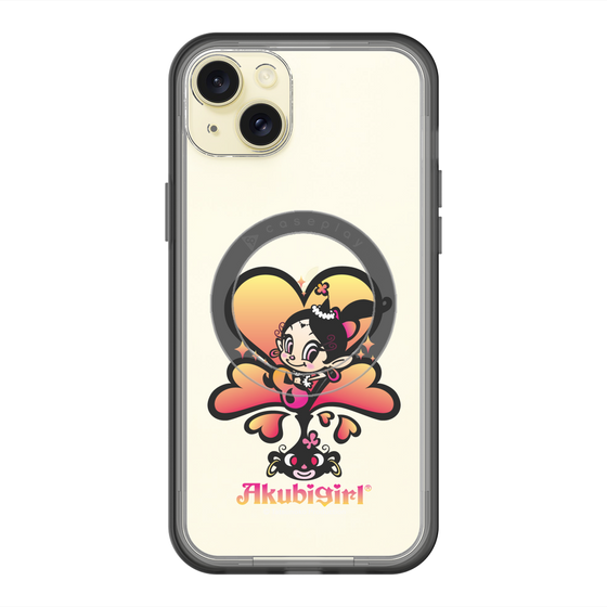 スリムプロテクションプレミアムケース with MagSafe［ アクビガール - ハート ］