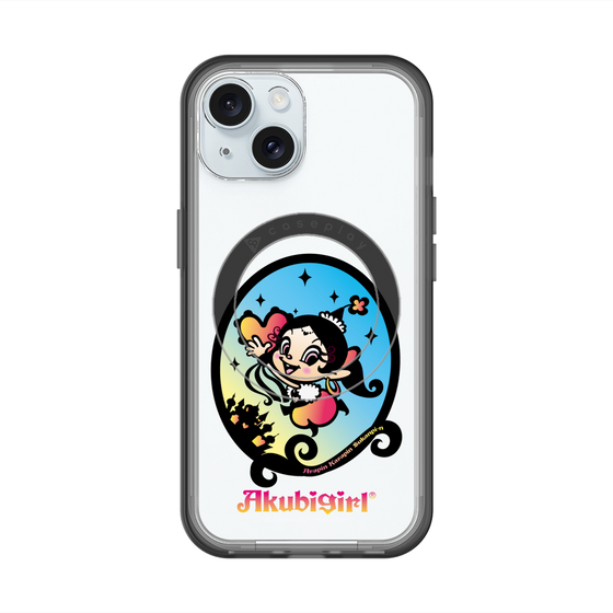 スリムプロテクションプレミアムケース with MagSafe［ アクビガール - オーバル ］