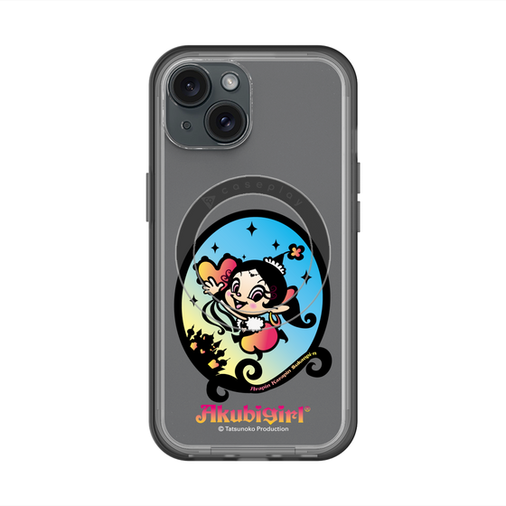 スリムプロテクションプレミアムケース with MagSafe［ アクビガール - オーバル ］