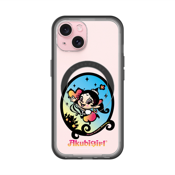 スリムプロテクションプレミアムケース with MagSafe［ アクビガール - オーバル ］