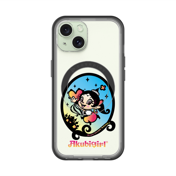スリムプロテクションプレミアムケース with MagSafe［ アクビガール - オーバル ］